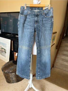 GAP 2000’s Long and Lean Light Blue Boot cut Faded Stretch Denim Jeans